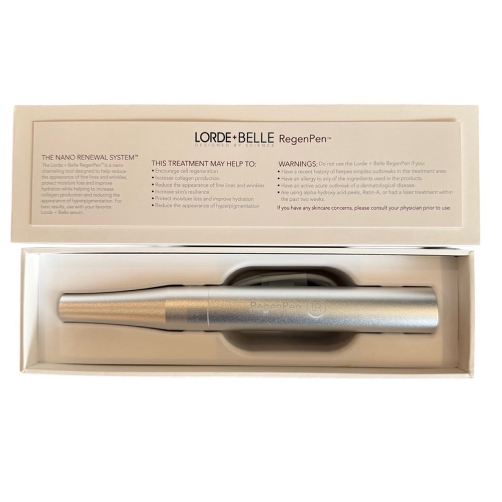 RegenPen Silver Skincare Tool Pen & Cartridges (1 month)